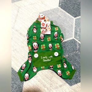 Pet Central “I Play with Santa” Holiday Buddy Pajama